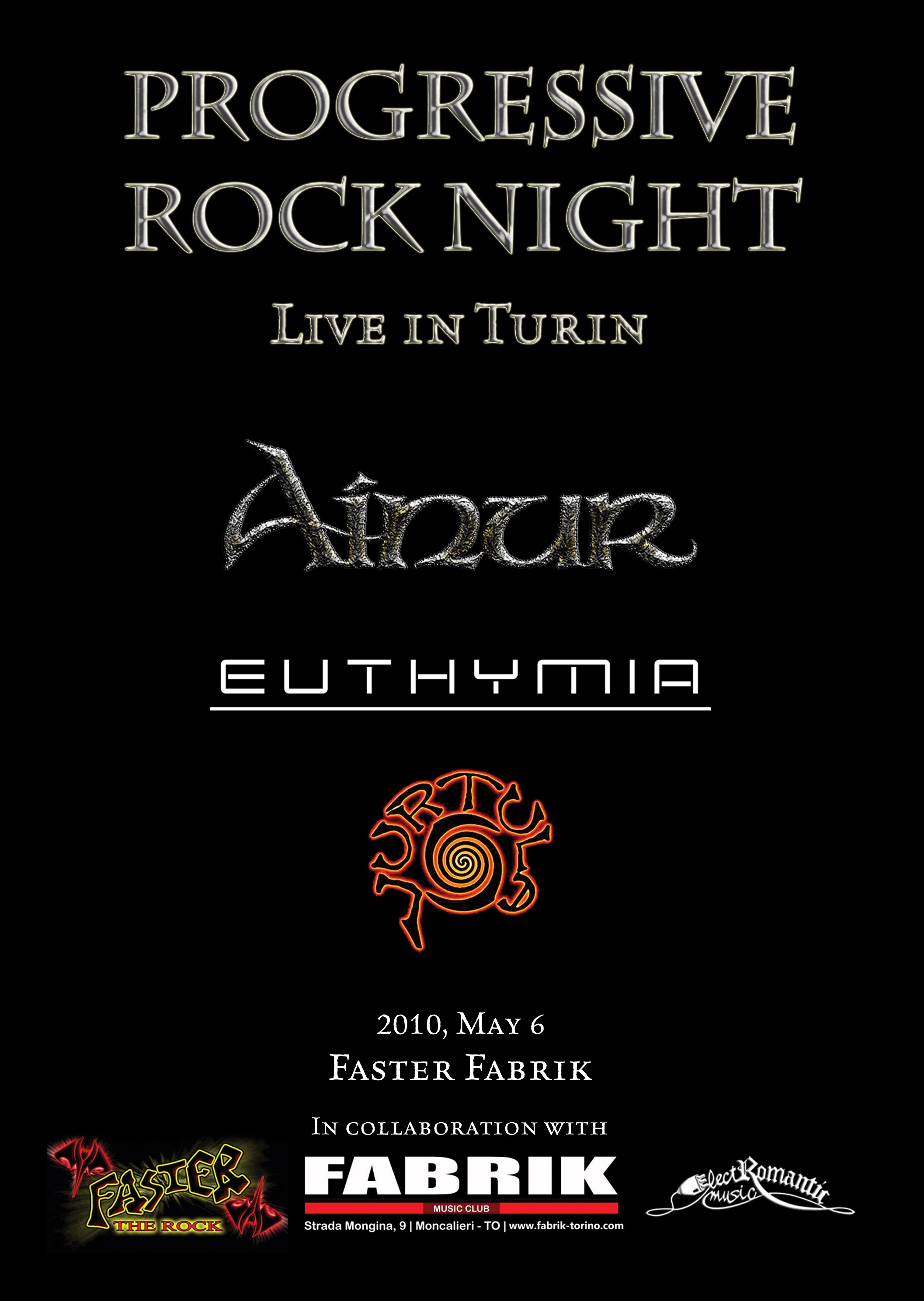 AINUR/EUTHYMIA/VURTULA - PROGRESSIVE ROCK NIGHT - Live in Turin